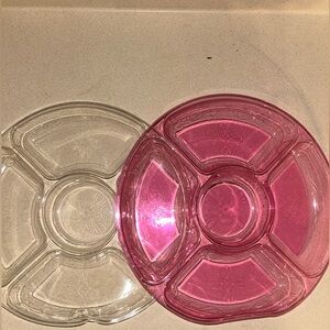Set of Plastic Chip and Dip Trays